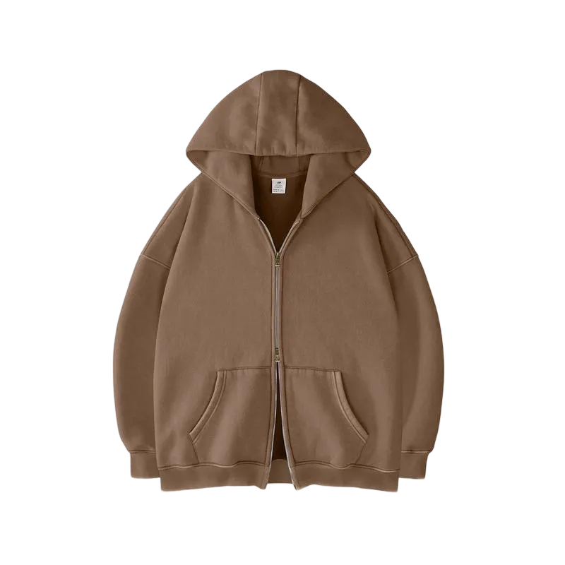 Unisex Oversized zip up hoodie