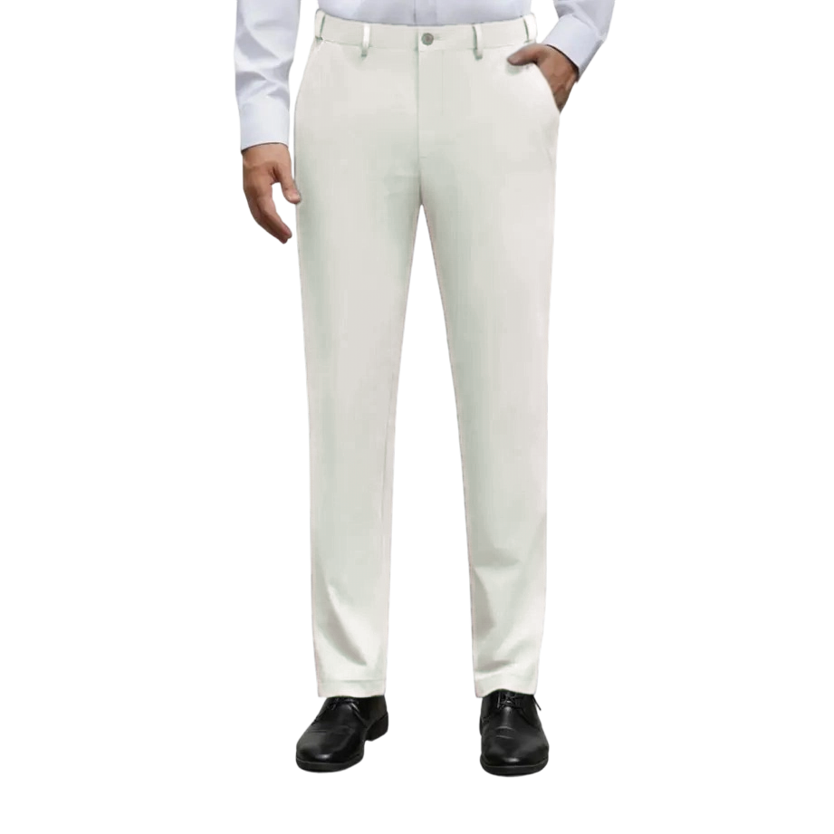 Men's Stretch Dress Pants No Iron Golf Pants Expandable Waist Flat Front Business Casual Pants