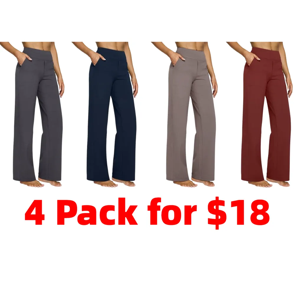 Women Loose High-Waist Business Casual Pants