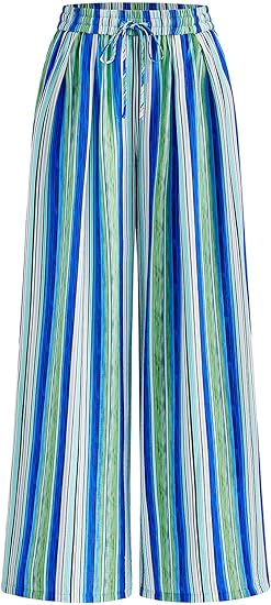 🔥Women’s Striped Palazzo Trousers