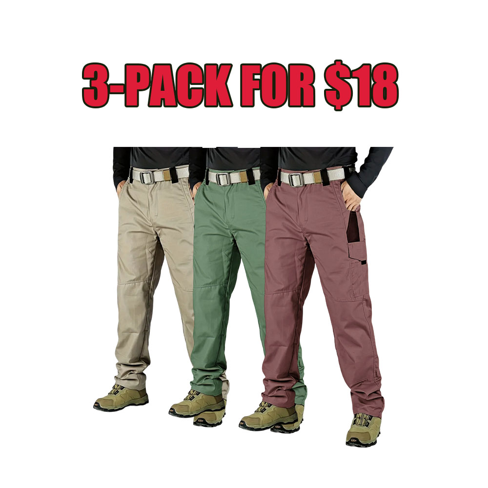 Men’s Waterproof Tactical Utility Pants (6-Pack) – Multi-Pocket, Durable Outdoor & Everyday Wear
