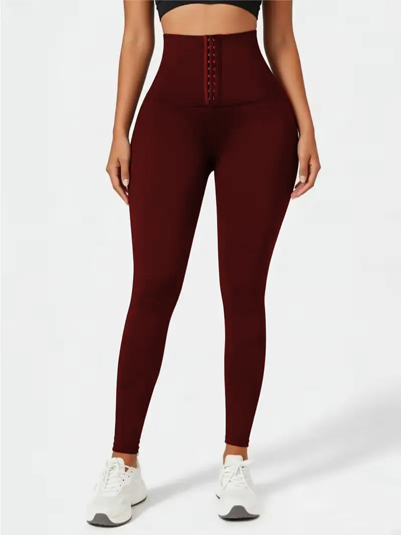 Women's Fitness Pants with Corset Design