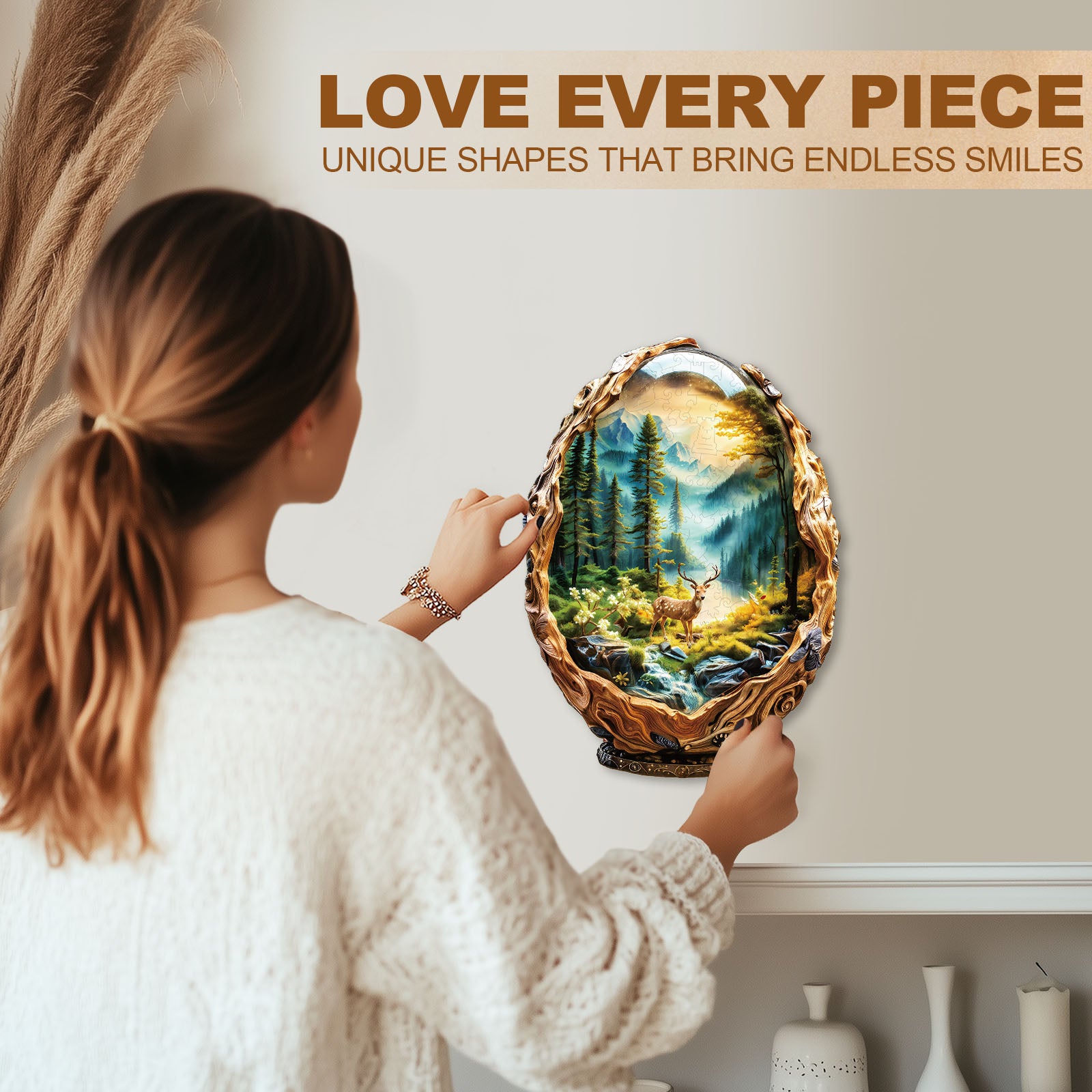 Glass ball scenery Wooden Jigsaw Puzzle