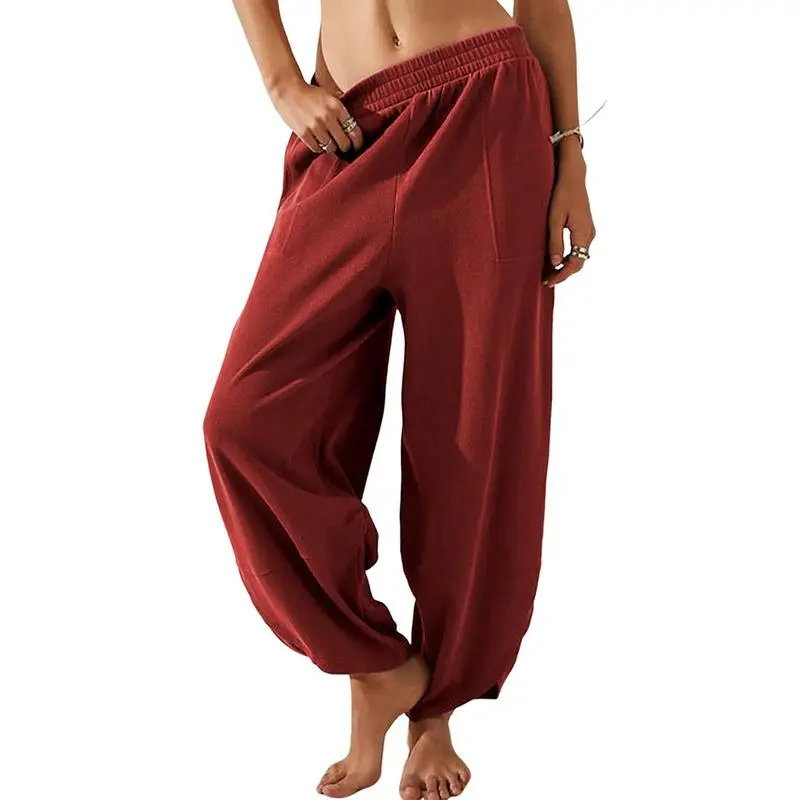 🔥8- PACK Women's Harem Barrel Pants