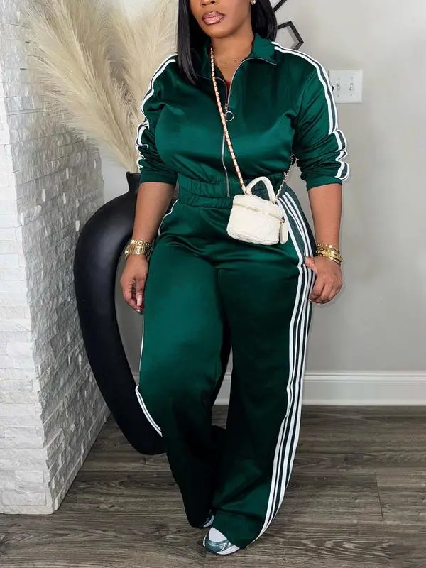 Women’s Zip-Up Tracksuit Set