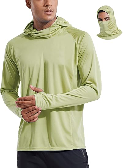Men's UPF 50+ Sun Hoodie with Face Mask & Neck Gaiter