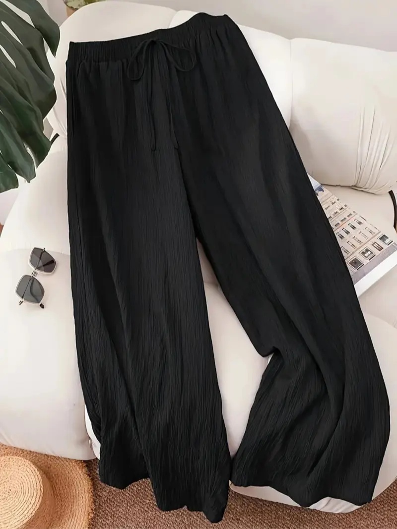 Women's Solid Color Wide Leg Pants
