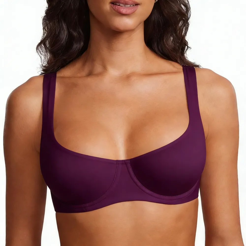 Women's No Padded Underwire Balconette Bra
