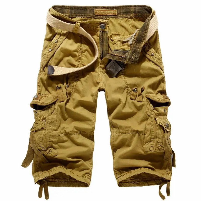 🔥Last day promotion🔥Men's Korean Style Multi-Pocket Cargo Shorts Fashion Trend Multi-Pocket Mid-Length Shorts