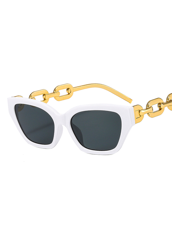 Geometric Hollow Sun-Protection Sunglasses Accessories