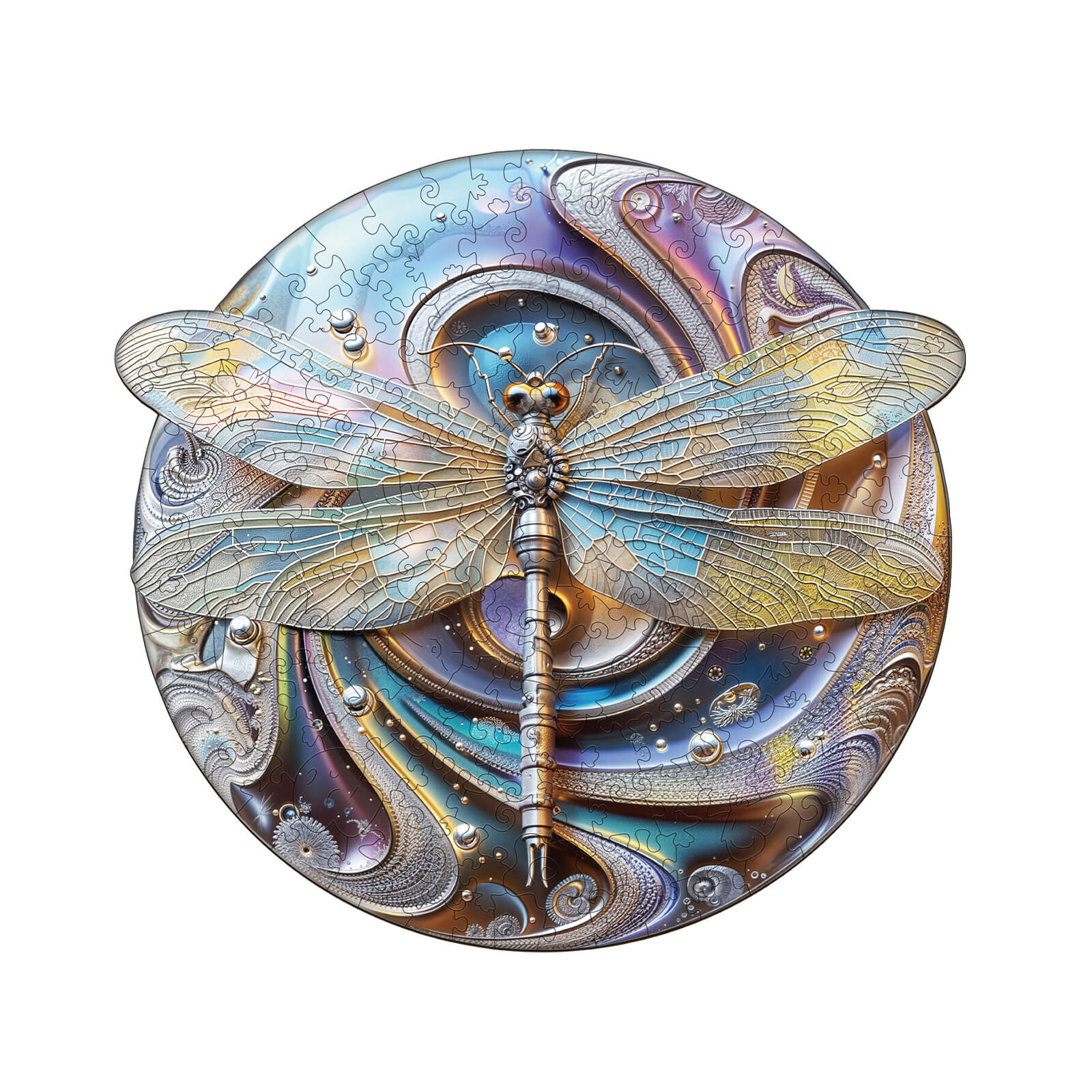 Laser Dragonfly Wooden Jigsaw Puzzle