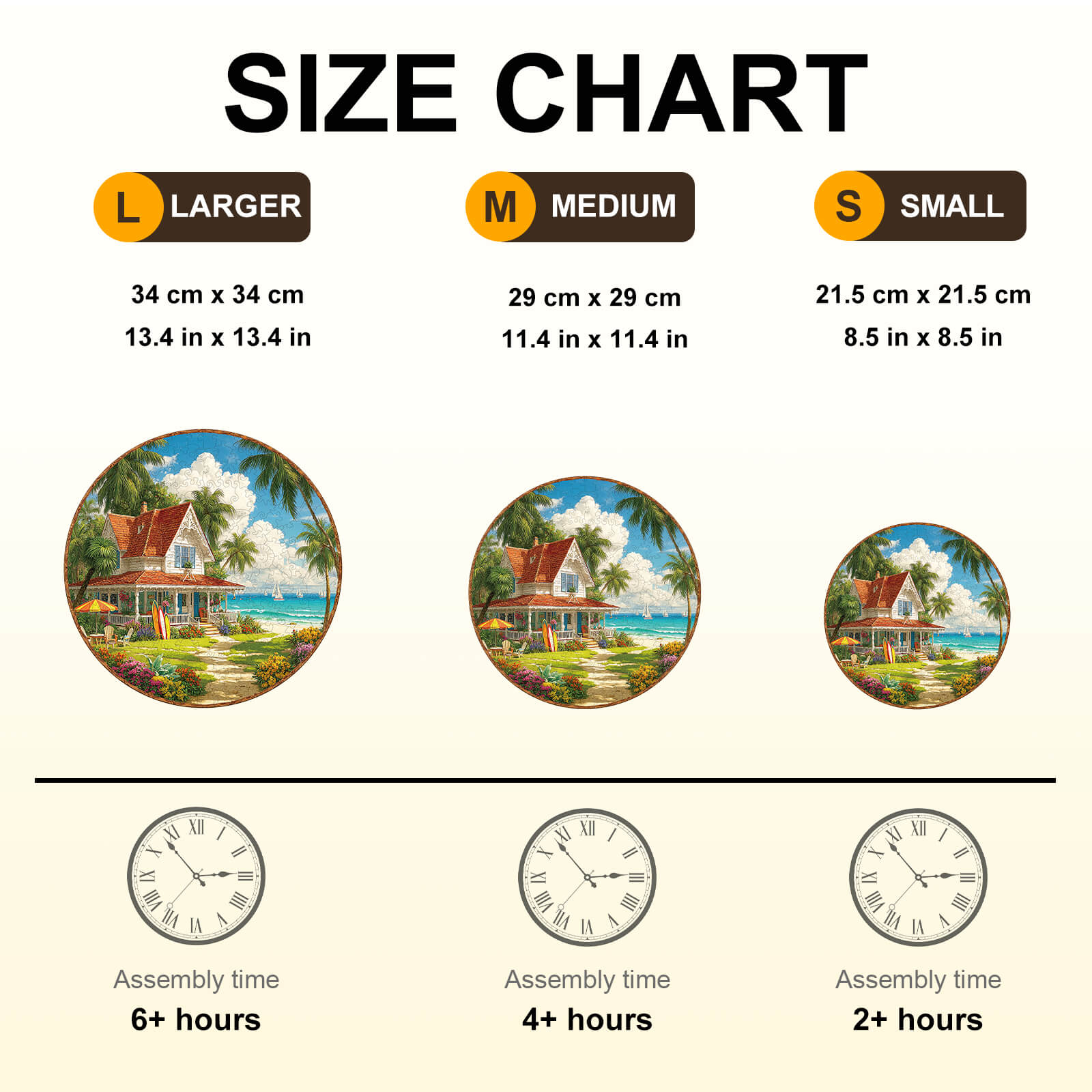 Beach Villa Wooden Jigsaw Puzzle