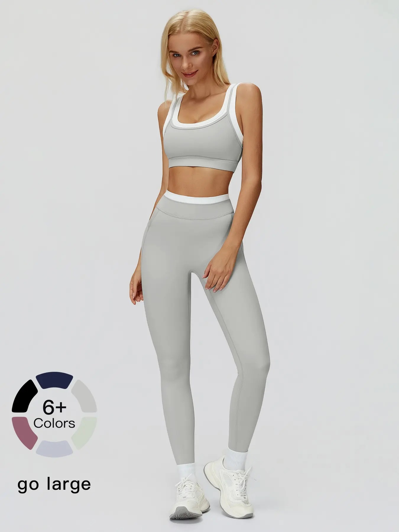 Women's Ribbed Two-Piece Workout Set