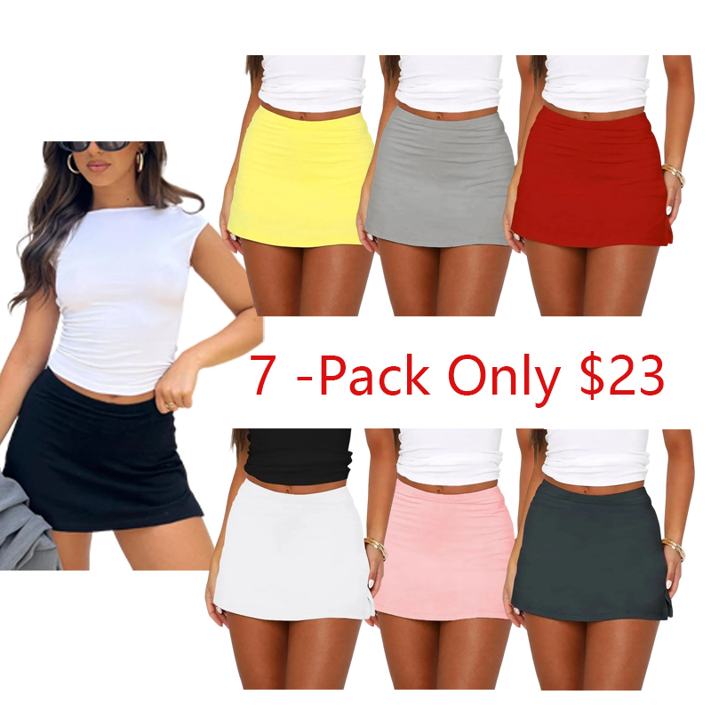 Women's High Waist Bodycon Mini Skirt