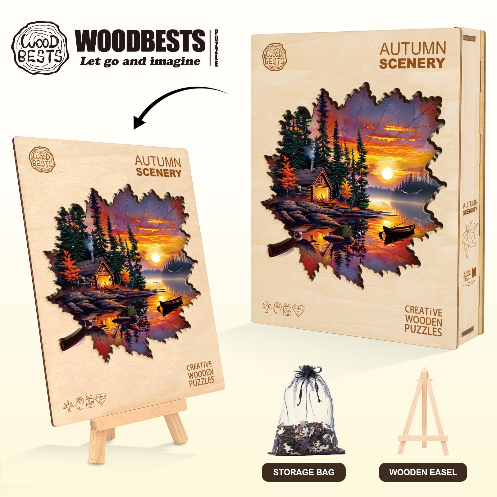 Autumn scenery Wooden Jigsaw Puzzle