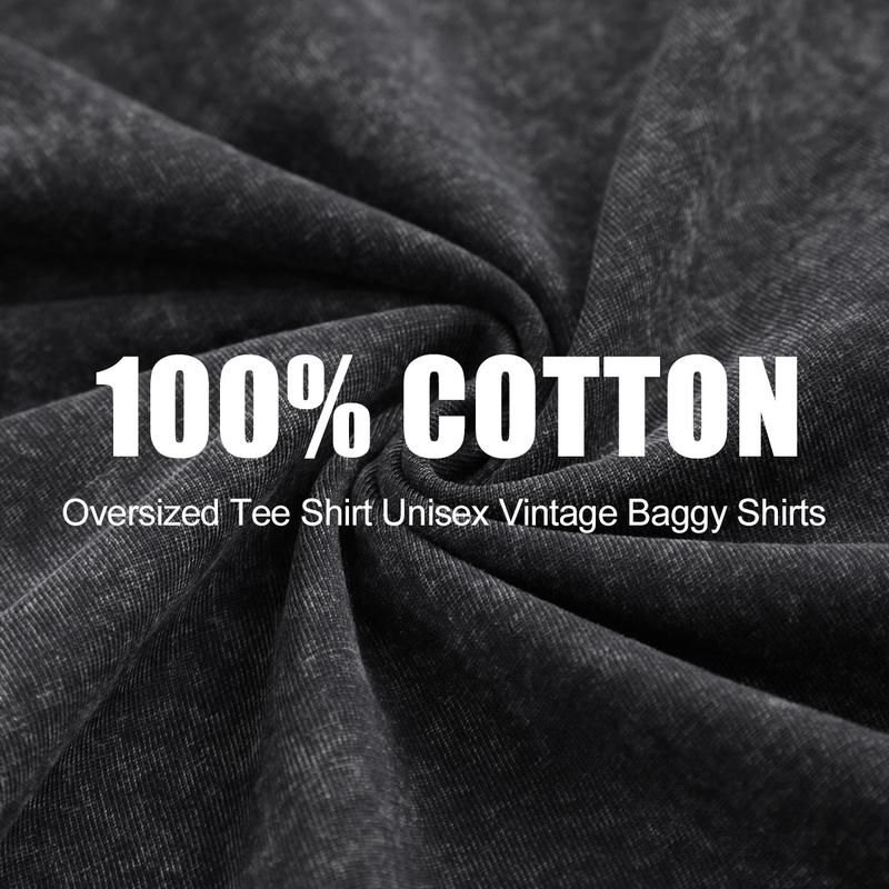 Oversized Women's Heavyweight Cotton T-Shirts – Half Short Sleeves Casual Loose Streetwear Tee Tops