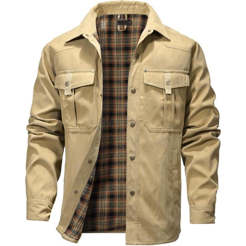 Men’s Flannel-Lined Western Shacket