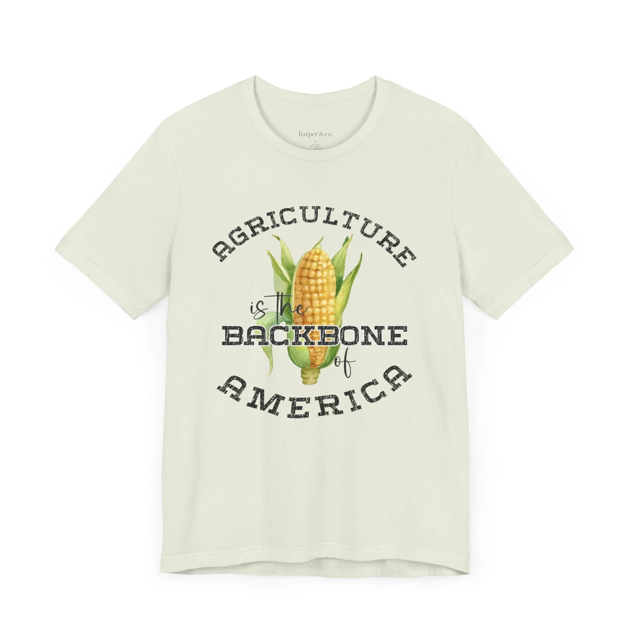 Agriculture is the Backbone Bella Canvas Jersey Short Sleeve Tee - Multiple Colors