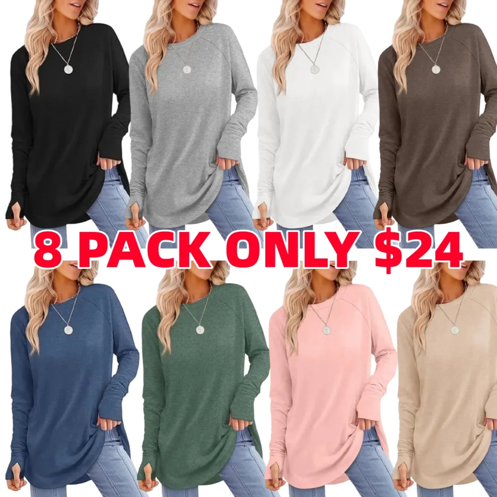Long Sleeve Thumb Hole Shirts