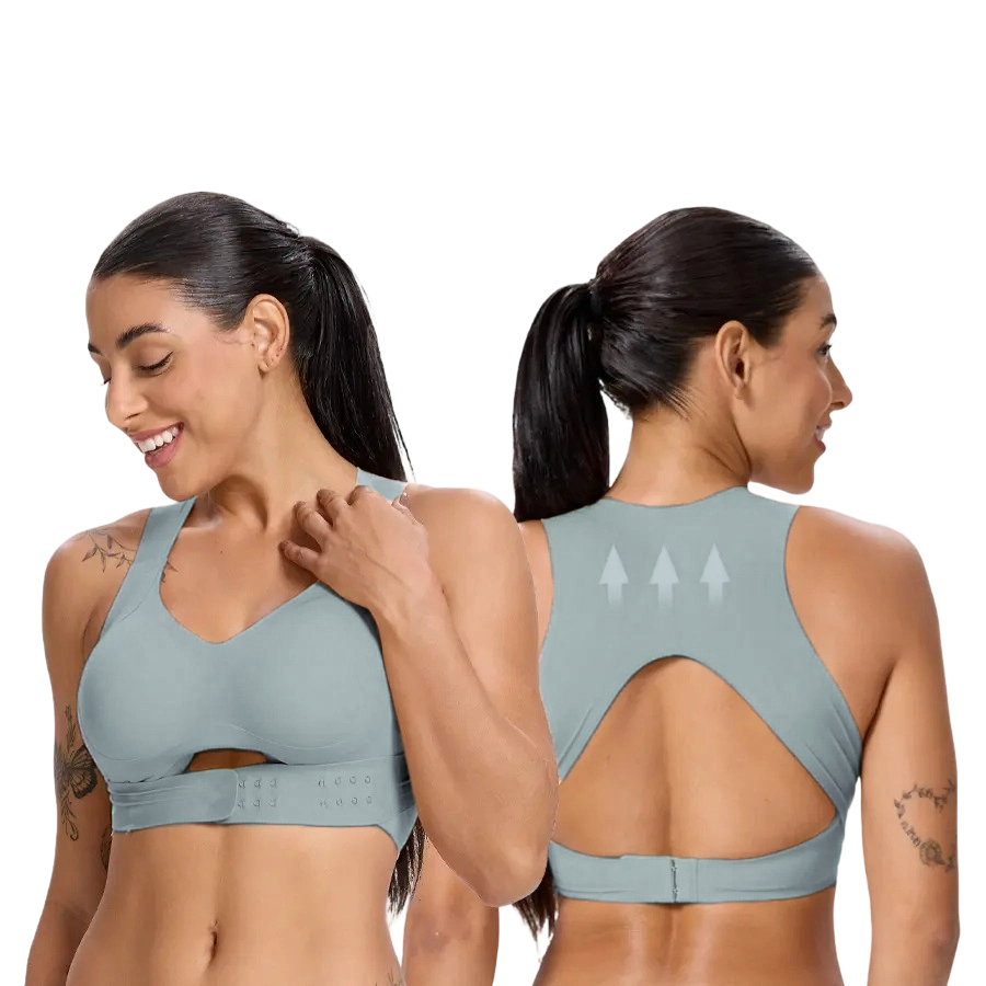 【Postural correction】Women’s Wireless Bra, Soft Breathable Non-removable Moulded Cups