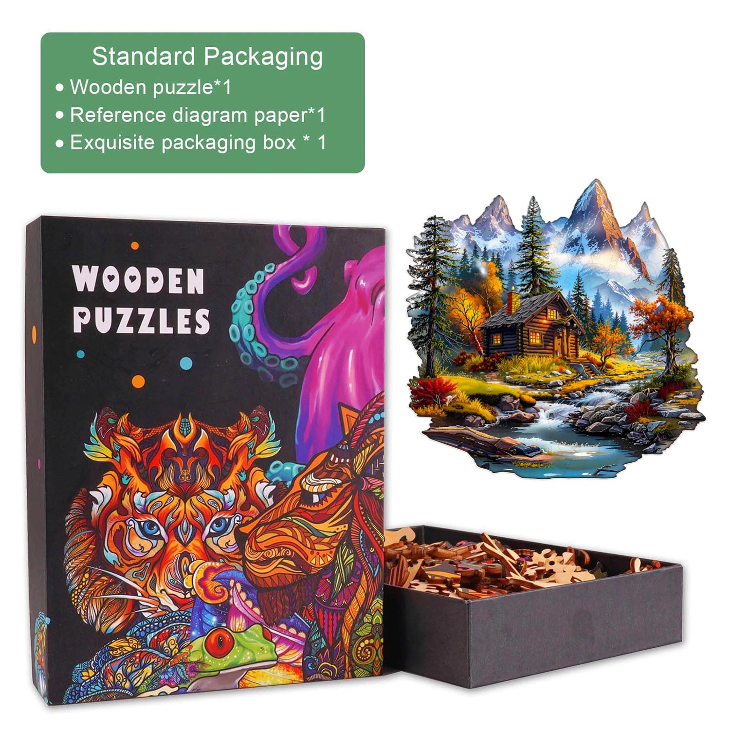 Alpine Flow Wooden Jigsaw Puzzle
