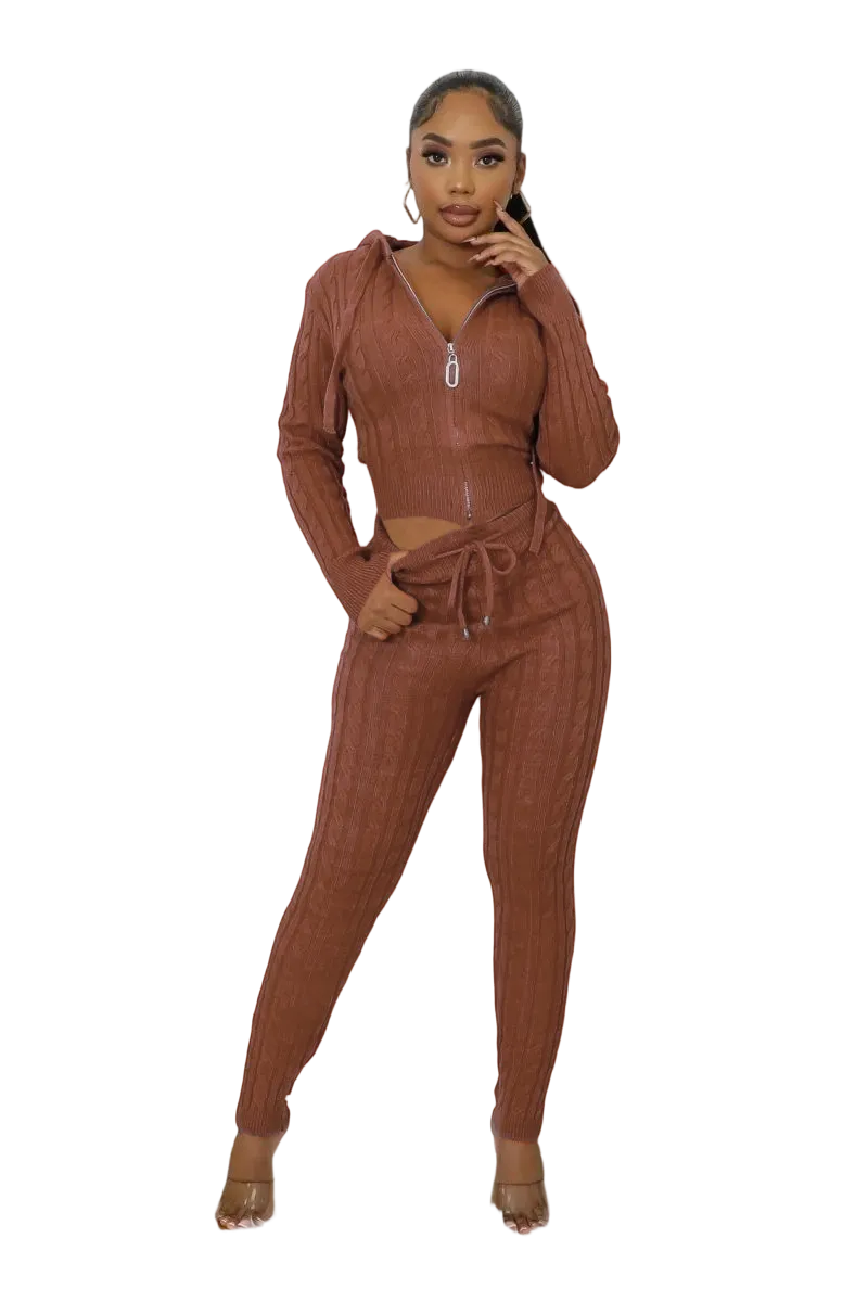 Women's Fashion Sweater Legging Set