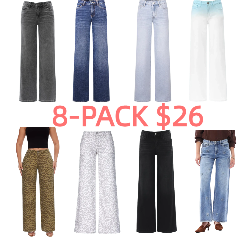 Mid-low Rise Baggy Jeans