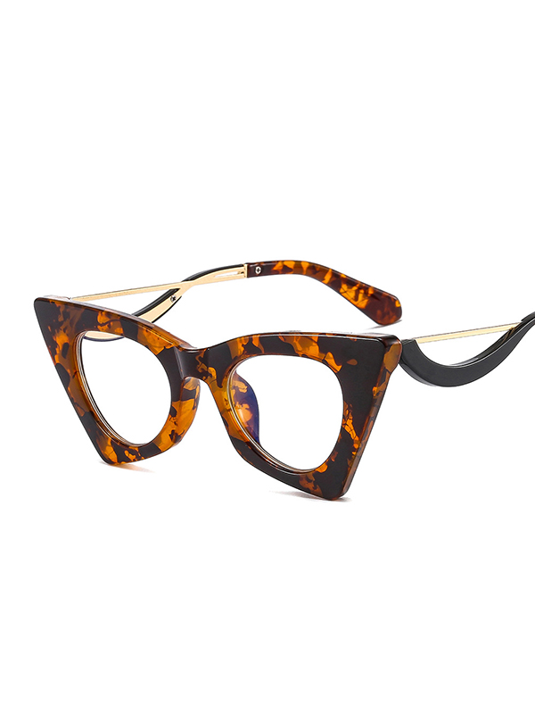 Geometric Hollow Sun-Protection Sunglasses Accessories