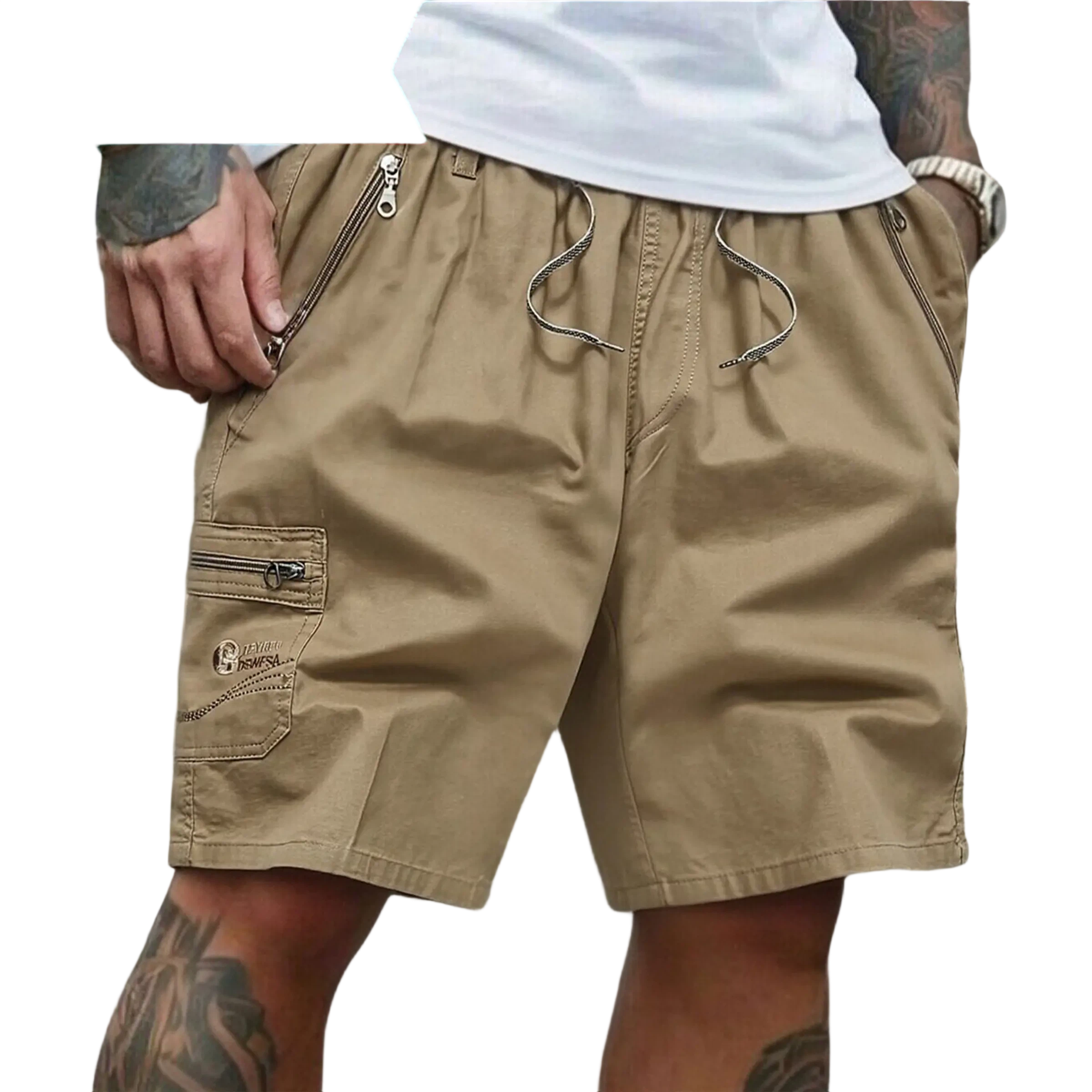 Men's 5-Pack Casual Cargo Shorts | Quick Dry Lightweight Summer Shorts with Zipper Pockets