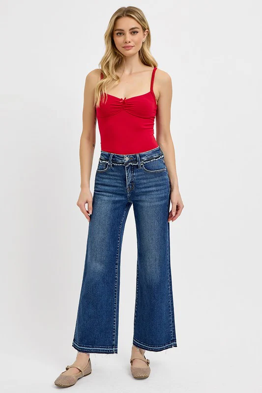 Full Size Tummy Control Bootcut Jeans Plus Size