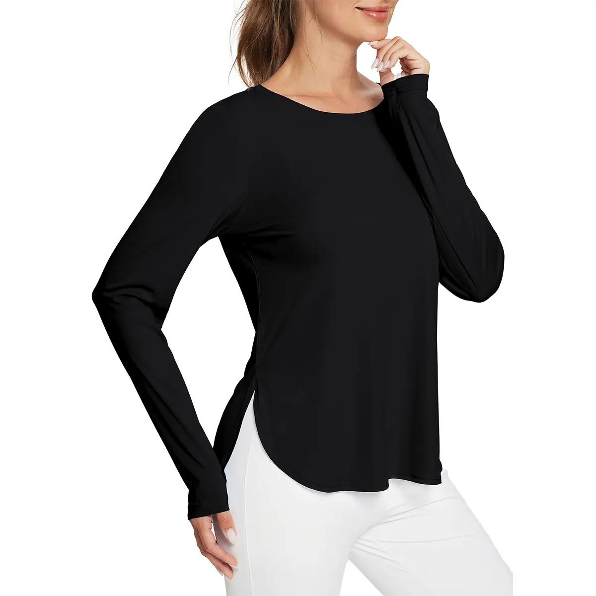 Women's Sun Shirts UPF 50+ Long Sleeve Hiking Tops Lightweight Quick Dry UV Protection Outdoor Clothing Workout Rash Guard Hiking Fishing Beach