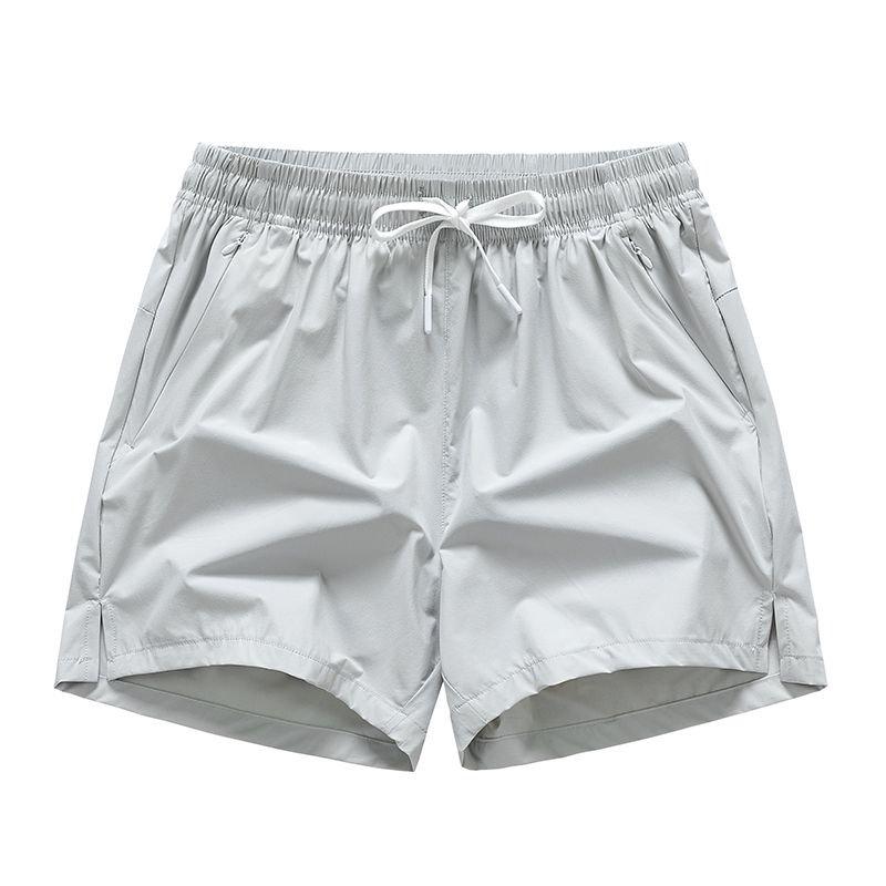 Men’s Breathable Drawstring Shorts with Zipper Pockets