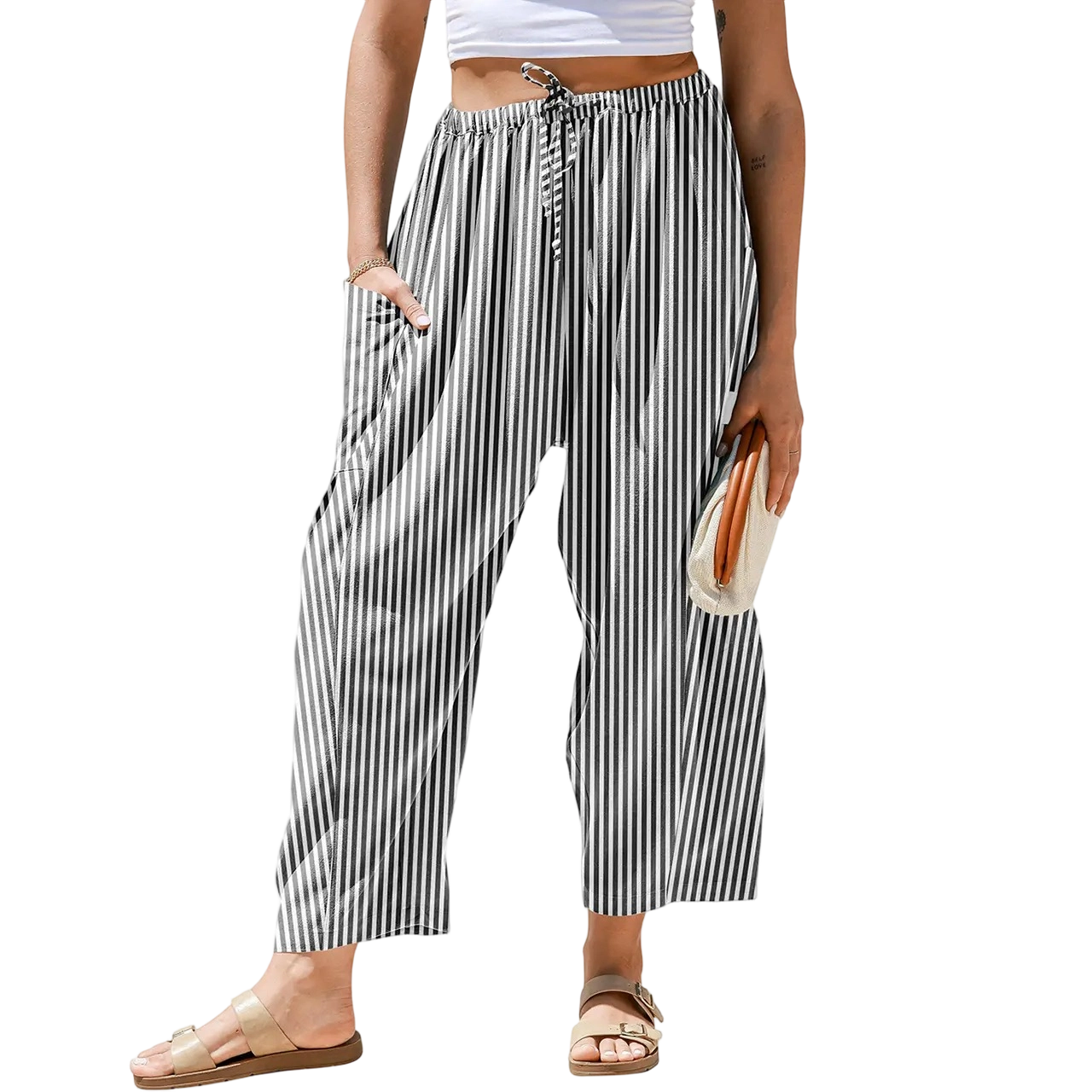 Women's SS26 Wide Leg Gingham Plaid Pants💐