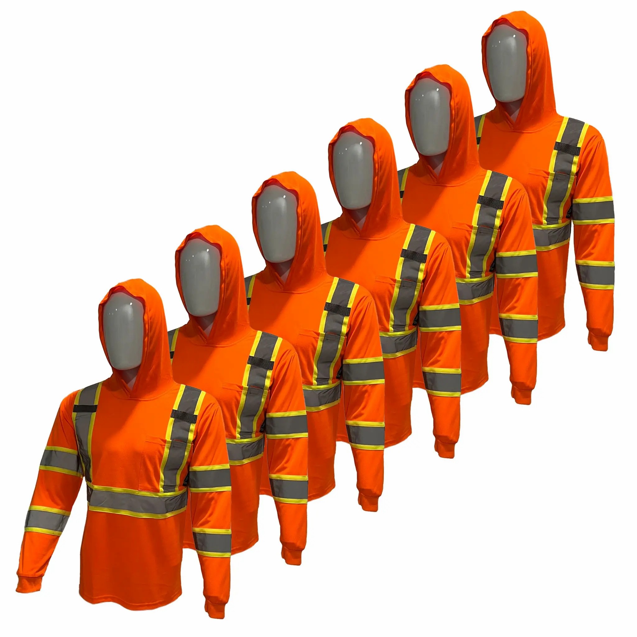 🔥🔥Tuglow Class 3 Premium Hi-Vis Long Sleeve Hoodie - Ultimate Work Protection