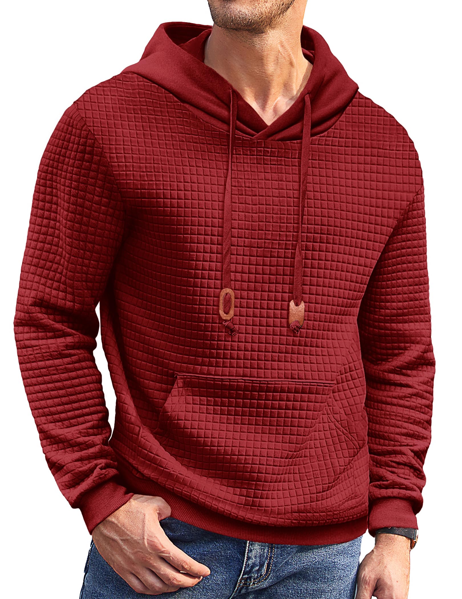 Men’s Athletic Pullover Hoodie with Kangaroo Pocket