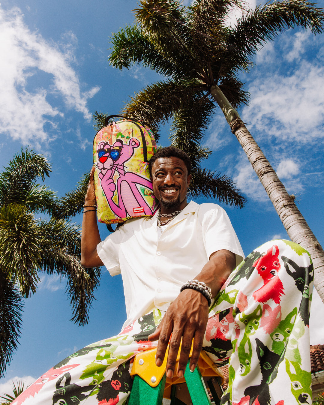 PINK PANTHER DIAMOND SHADES BACKPACK