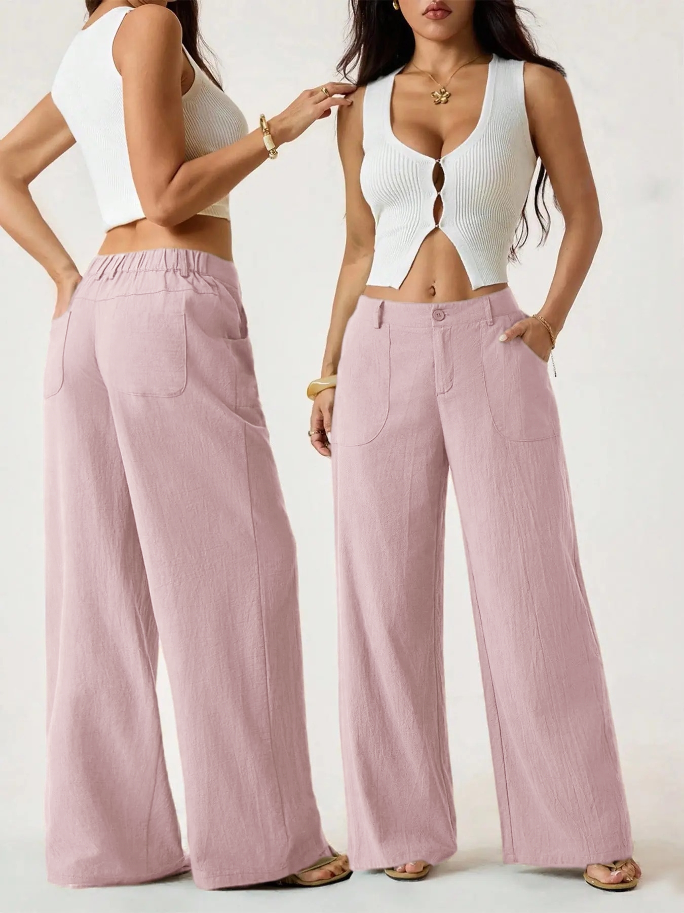 Women's Classical Linen Palazzo Pants🌿