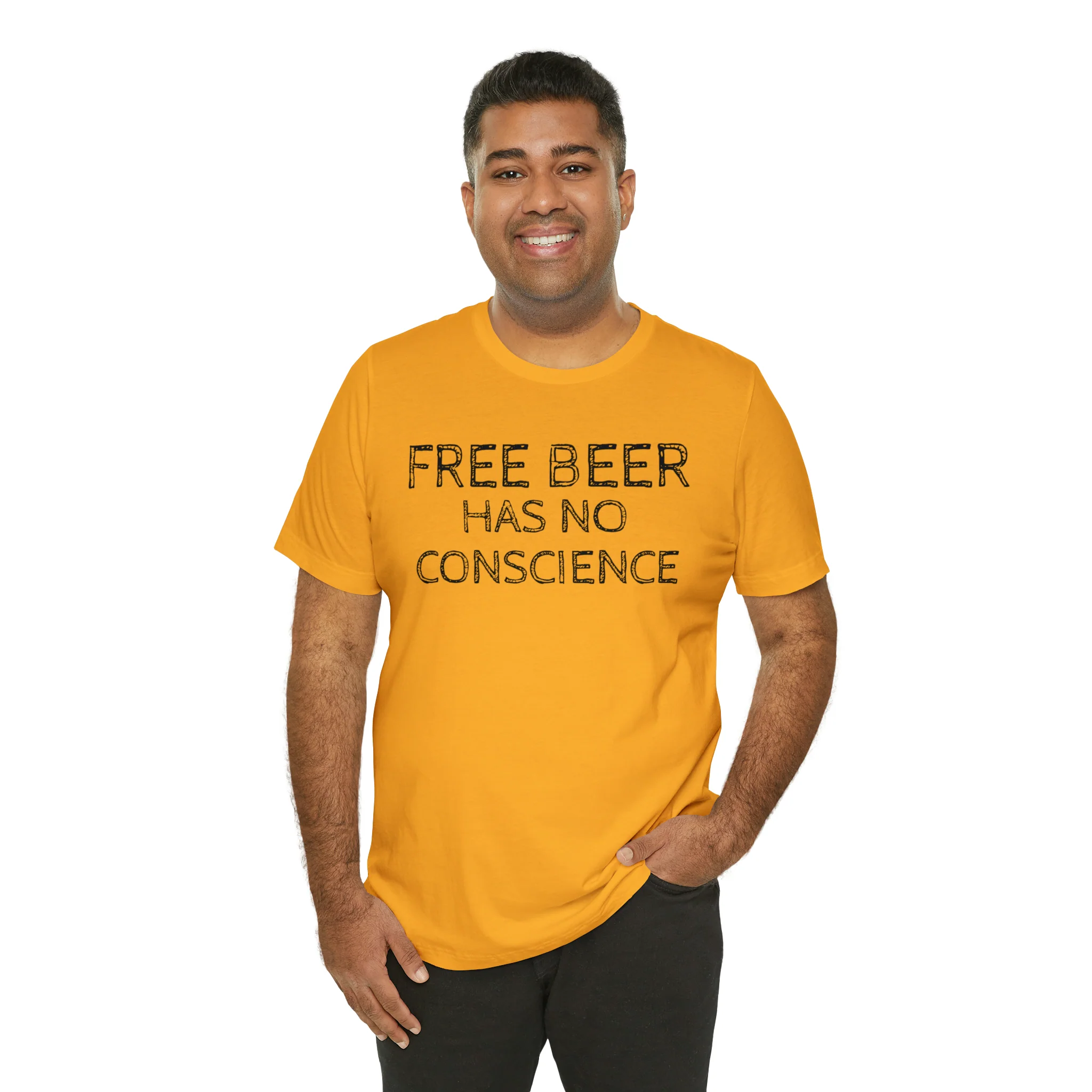 Free Beer Unisex Jersey Short Sleeve Tee