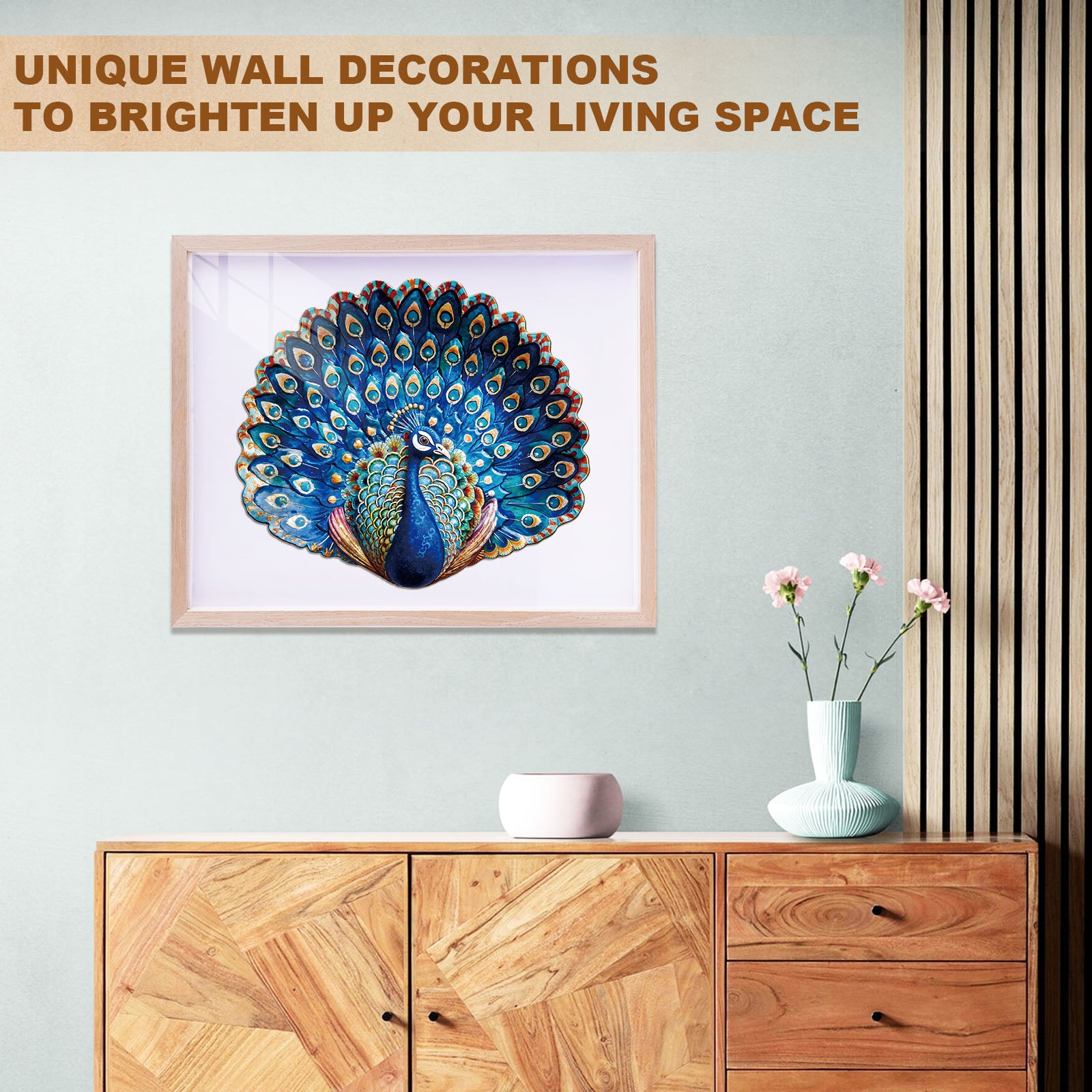 Peacock Fantasy Wooden Jigsaw Puzzle