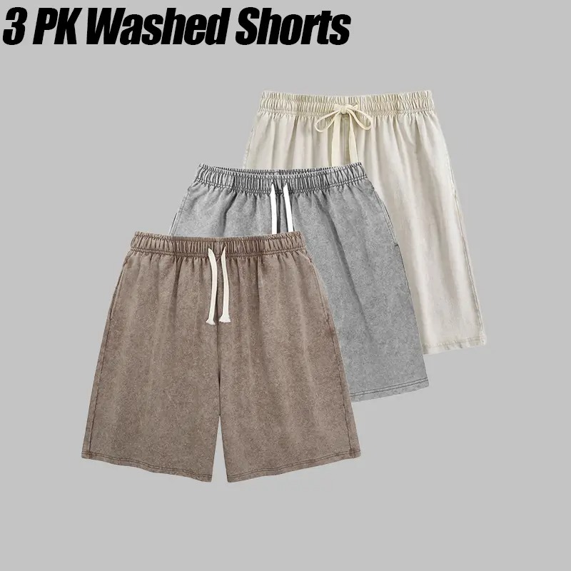 Vintage Acid-Washed Athletic Sweat Shorts