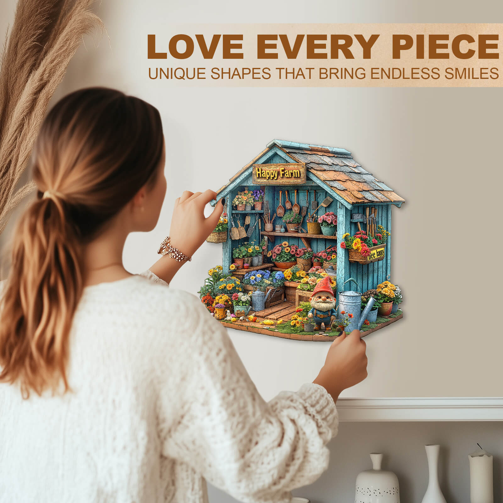 Happy Farm Wooden Jigsaw Puzzle