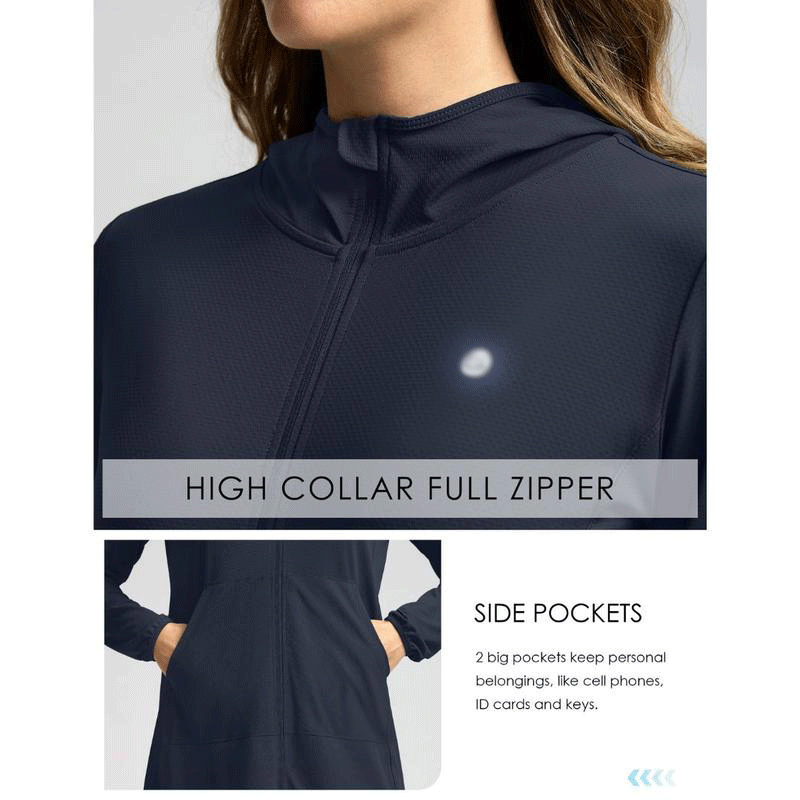 🔥Women’s UPF 50+ Sun Protection Zip-Up Beach Cover-Up Hoodie Dress