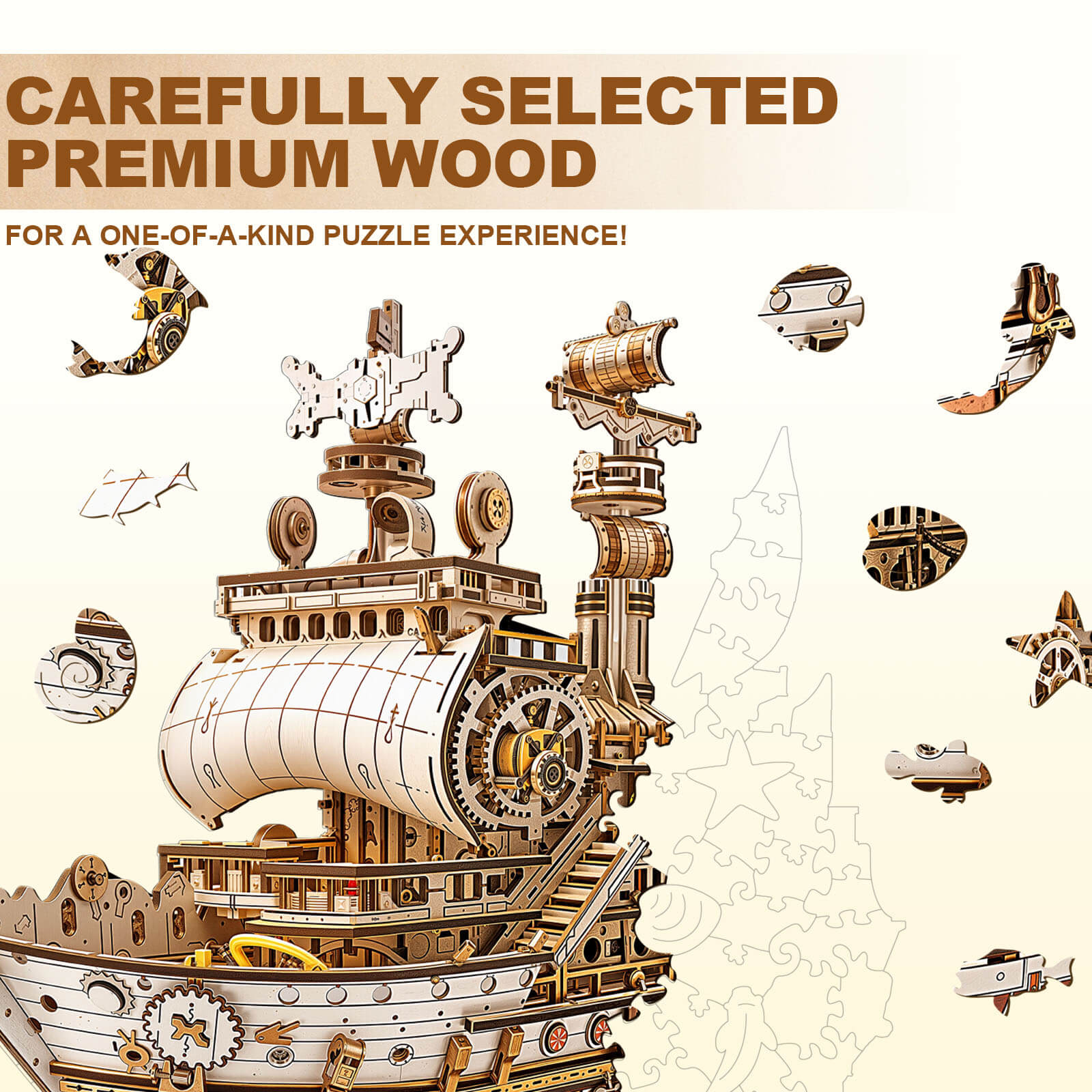 3D Jigsaw Puzzle Cargo Ship Wooden Jigsaw Puzzle