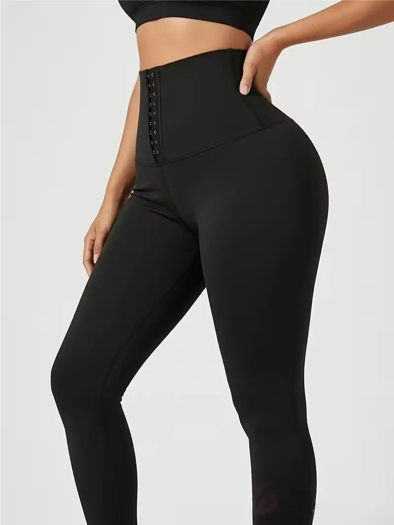 Women's Fitness Pants with Corset Design