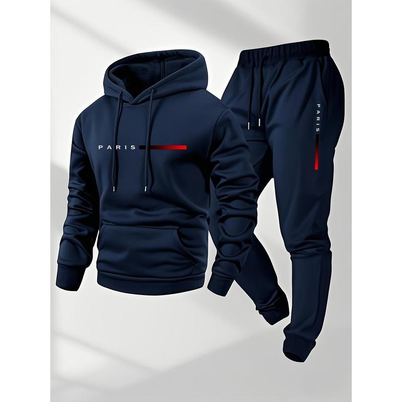 Men’s Hoodie & Sweatpants Set – Casual Tracksuit for Fall & Winter