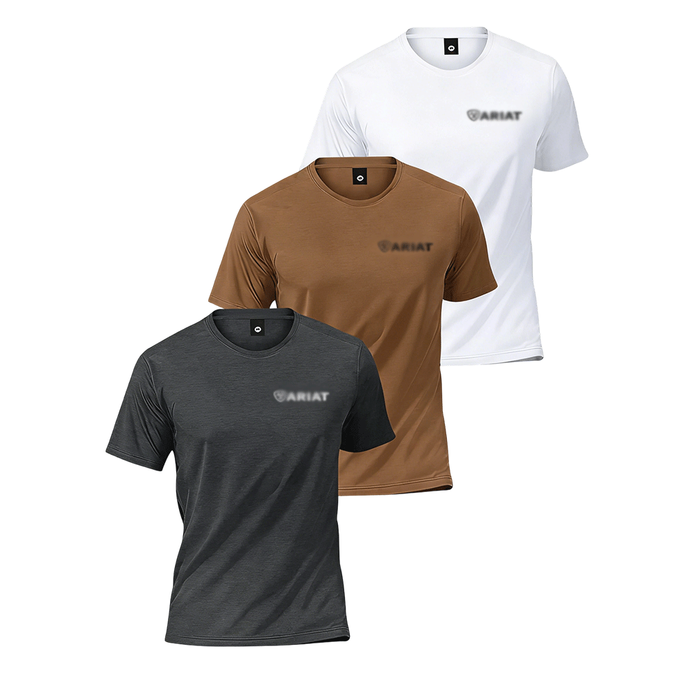 6 Piece Set Sport Short Sleeve T-Shirt, Casual Commute Wear