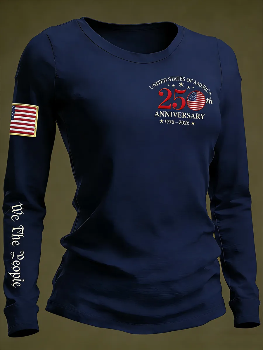 USA 250th Anniversary We The People Long Sleeve T-Shirt