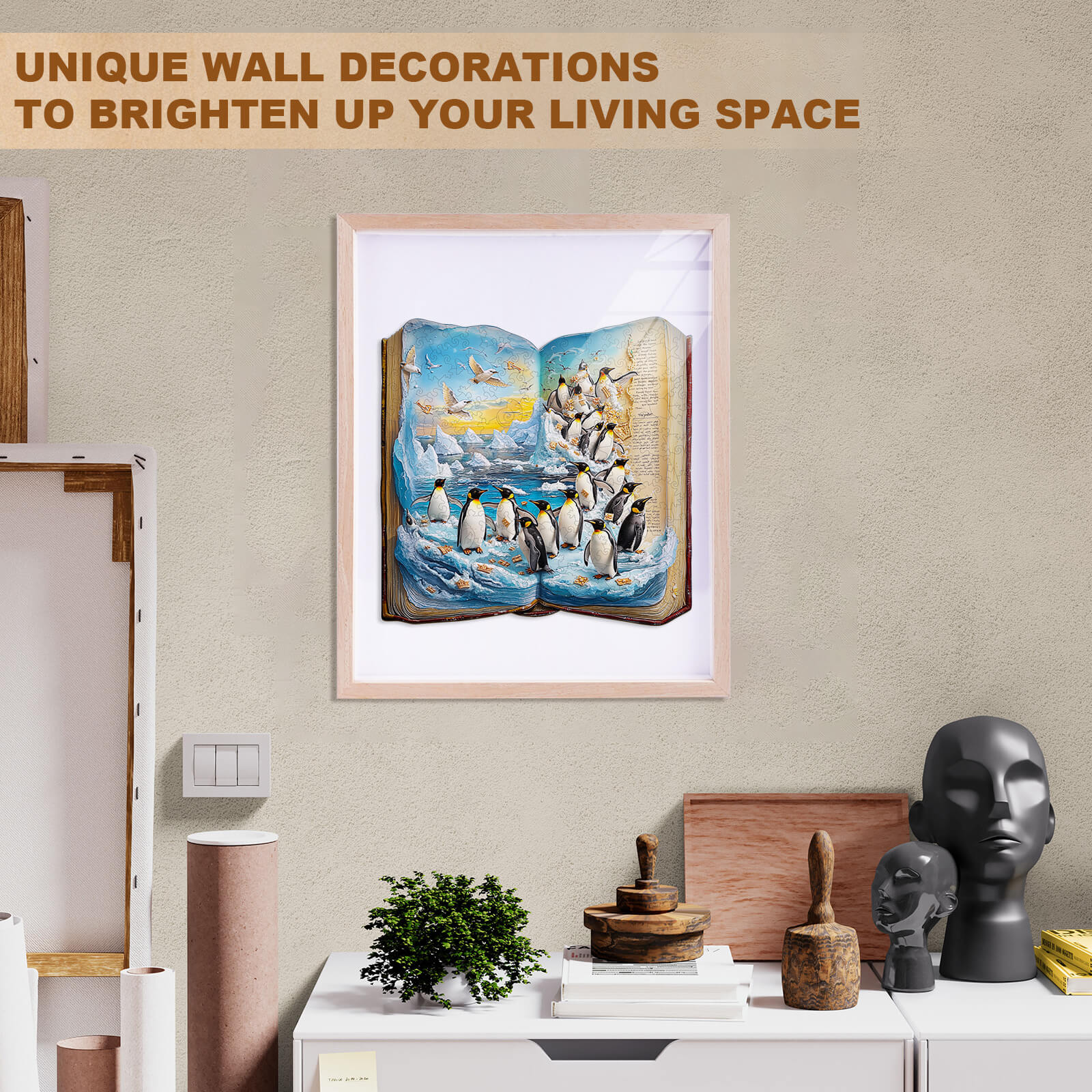 Penguin Story Wooden Jigsaw Puzzle