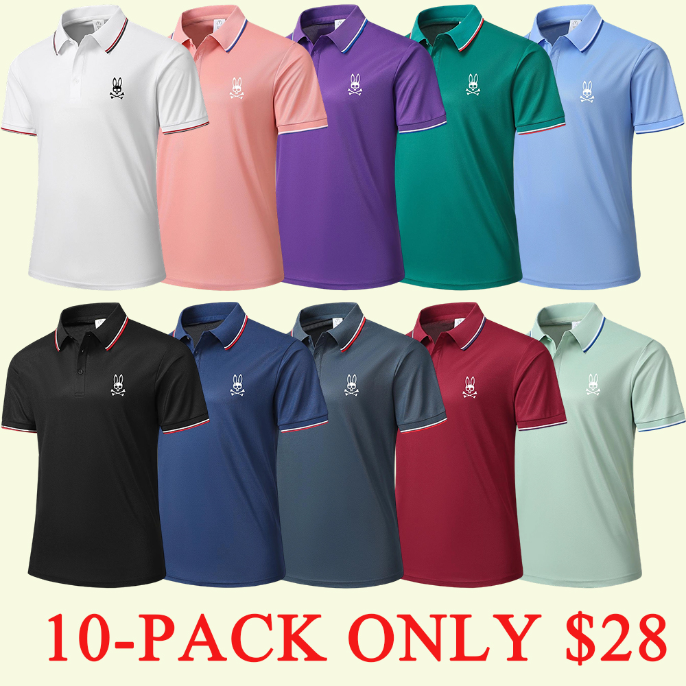 Men's Casual Short-Sleeve Polo Shirt