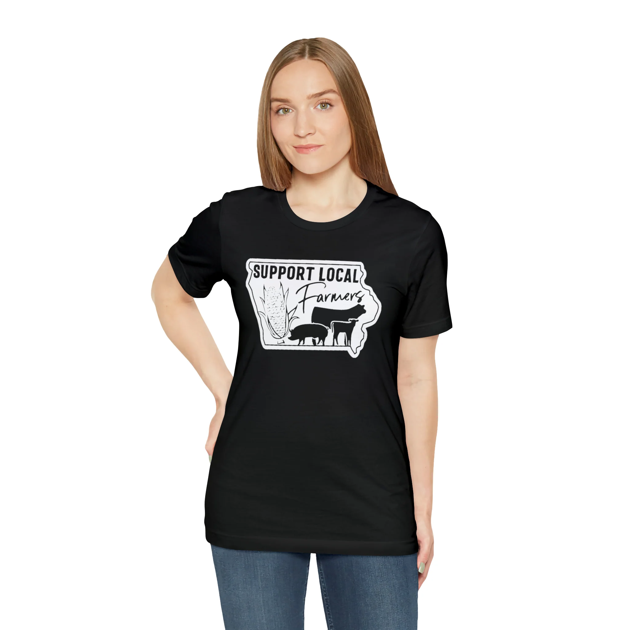 Iowa Farmer Unisex Jersey Short Sleeve Tee